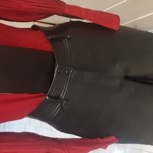 Wilfred faux leather pants